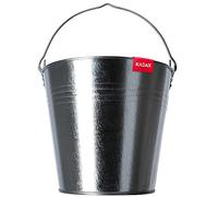 Bucket Kadax, robusto secchio di zinco con una maniglia ergonomica, Ashuch con terreno rinforzato, produttore di carbone con pareti enormi, guancia per le pietre, letti, cenere, massa)