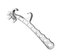 Bucket Lid Opener, Pail Wrench, Aluminum Lid Remover, Industrial Can Key, Heavy-Duty Container Unlocking Tool, Handle Lifter for Garage, Workshop, Construction, Warehouse, Paint Drum