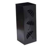 Bucket ombrello - supporto interno in metallo quadrato, rack anti -russo | Cestino di deposito a risparmio spaziale con fori di scarico per ingresso, soggiorno, ufficio, porta e accessori per l'organi