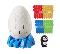 Bucket Penguin Stab Game, Trick Tabletop Toy, 3.94x4.92 Inches, Exciting Lucky Stabbing Action, Interactive Surprise Challenge for Travel and Gatherings, Multicolor