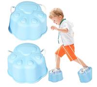 Bucket Stilts for Walking with Cartoon Design, Kids' Balance Training Tool for Coordination, Fine Motor Skills Enhancer, Indoor and Outdoor Sensory Trainer for Playground Fun