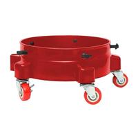 Bucket With Wheels - PC 5 Gallon | Car Wash Bucket Accessories | Multifunctional Rolling Buckets Buddy For Masonry Painting Car Washing Driveway Sealing Workshop