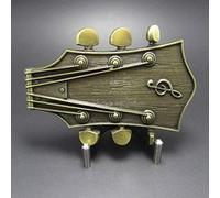 Buckle Chitarra Testa , chitarra elettrica , ottone antico, fibbia della cintura