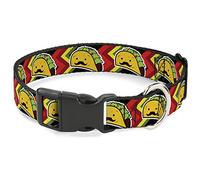 Buckle Down 18 - 81,3 cm Taco Man plastica Clip Collare, Largo Grande