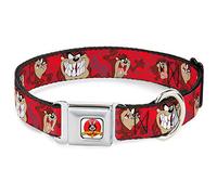 Buckle Down 9 - 38,1 cm lta-Looney Tunes Logo Bianco Dog Collar