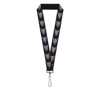 Buckle-Down Baldur's Gate III Lanyard, Baldurs Gate III Text Blue Tan, Elastic