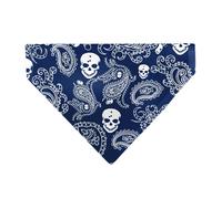 Buckle-Down Bandana Skulls Royal White Slip On Collar Bandana Only