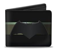 Buckle Down – Portafoglio bifold PU Batman 2017 Icon/Stripe Nero/Gold-Fade Uomo