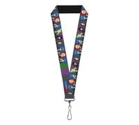 Buckle-Down Black Butler Lanyard, Black Butler Six Character Pose Blocks Multi C