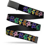 Buckle-Down Boys' Big Kids Web Belt Grateful Dead 1.0" 1.0" Wide - Fits up to Ki