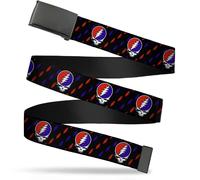 Buckle-Down Boys' Big Kids Web Belt Grateful Dead 1.0" 1.0" Wide - Fits up to Ki
