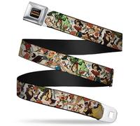Buckle-Down Boys Seatbelt Belt Dc Comics Bombshells Wdc020 1.5" Wide - Fits Pant