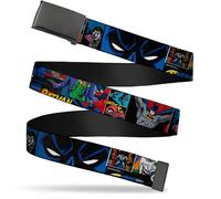 Buckle-Down boys Web Belt Batman 1.0" Wide - Fits up to Kids Size 20 Batman & Jo