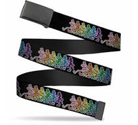 Buckle-Down Boys Web Belt Grateful Dead 1.5" 1.5" Wide - Fits up to 42" Pant Siz