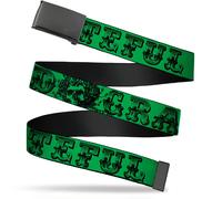 Buckle-Down Boys Web Belt Grateful Dead 1.5" 1.5" Wide - Fits up to 42" Pant Siz