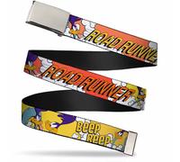 Buckle-Down boys Web Belt Road Runner 1.5" 1.5" Wide - Fits up to 42" Pant Size