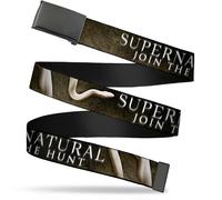 Buckle-Down boys Web Belt - Supernatural - 1.5" Wide - Fits Up to 42" Pant Size