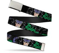 Buckle-Down Boys Web Belt-The Riddler W/Batman Silhouette 1.0" Wide - Fits up to
