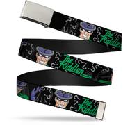 Buckle-Down Boys Web Belt-The Riddler W/Batman Silhouette 1.5" Wide - Fits up to