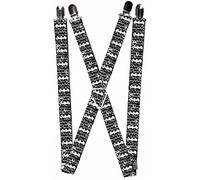 Buckle Down Bretelle-Batman Outlines Nero/Bianco, Multicolore, Taglia Unica Uomo