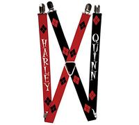 Buckle-Down Bretelle - Harley/Diamonds Red/Black/White + Quinn/Diamon Suspensori, Multicolore, Taille Unique Uomo, multicolore, Taglia unica