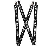 Buckle-Down Bretelle-Harry Potter Mischief Managed Nero/Grigio/Bianco, Multicolore, Taglia Unica Uomo