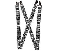 Buckle Down Bretelle Unisex-Batman Outlines Nero/Bianco, Multicolore, Taglia unica