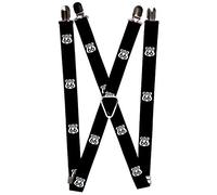 Buckle-Down Bretella-Route 66, Multicolore, Taglia Unica Uomo