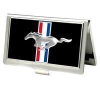 Buckle-Down Business Card Holder - Ford Mustang Full Color Black - Small
