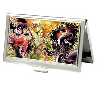 Buckle-Down Business Card Holder - Gotham City Sirens Group Pose Petals - Small
