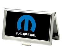 Buckle-Down Business Card Holder - MOPAR Logo Black/Blue/White - Small Multicolo