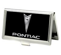 Buckle-Down Business Card Holder - Pontiac Black/Silver - Small