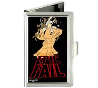 Buckle-Down Business Card Holder - Wile E. Coyote EPIC FAIL Black/Red - Small