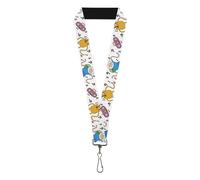 Buckle-Down Cartoon Network Lanyard, Adventure Time Finn and Jake Long Arms Danc