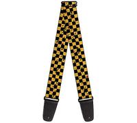 buckle-down Checker 34-60" Checker Weathered Black/Yellow