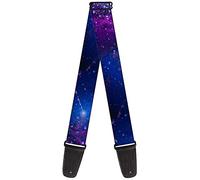 Buckle-Down Cinturino per chitarra, Galaxy Blues Purples, larghezza 2 pollici