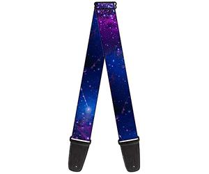 Buckle-Down Cinturino per chitarra, Galaxy Blues Purples, larghezza 2 pollici