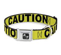 Buckle Down Collare per Cani da 38 a 66 cm, Giallo e Nero, Taglia L