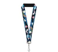 Buckle-Down Cordino unisex per adulti - 1.0 Peter Pan Group Flying Scene portachiavi, multicolore, taglia unica, multicolore, taglia unica