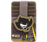 Buckle-Down DC Comics Portafoglio, Portafoglio con personaggio, Porta carte d'identità, Chibi Batman Action Pose, Pelle Vegana