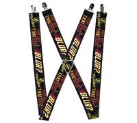 Buckle-Down DC Comics Suspenders, The Flash Logo You See That Red Blur Grays Yel