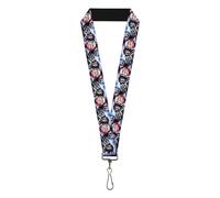 Buckle-Down Demon Slayer Lanyard, Demon Slayer Obanai Iguro Pose and Title Logo,