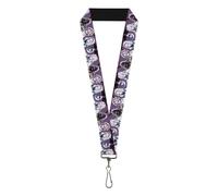 Buckle-Down Demon Slayer Lanyard, Demon Slayer The Spider Family Poses Purple, E