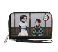 Buckle-Down Demon Slayer Wallet, Zip Around, Demon Slayer Aoi Kanzaki and Tanjir