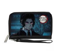 Buckle-Down Demon Slayer Wallet, Zip Around, Demon Slayer Muzan Kibutsuji Blue S