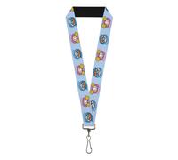 Buckle-Down Dexter's Laboratory Lanyard, Dexters Lab Dexter and Dee Dee Face Ico