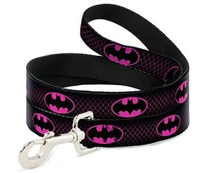 Buckle Down dl-6ft-wbm163-w Nero/Rosa Caldo Batman Pet Leash, 6 Piedi Long-1.5 "Wide