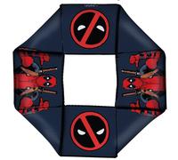 Buckle-Down Dog Toy Octagon Flyer Deadpool This Guy Pose Logo2 Gray Red Black Wh