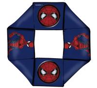 Buckle-Down Dog Toy Octagon Flyer Spider Man Pose Spider Icon Blue 8" x 8" x 1"