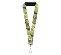 Buckle-Down Dr. Stone Lanyard, Dr Stone Title Logo and Suika Pose Blocks, Elasti